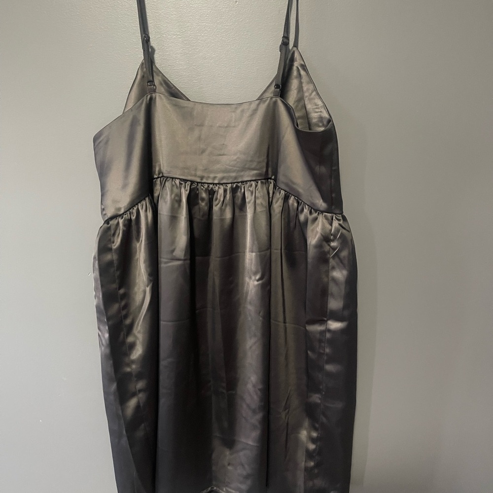 NWT Brunette the label Satin Baby Doll Dress s/m - Picture 5 of 7